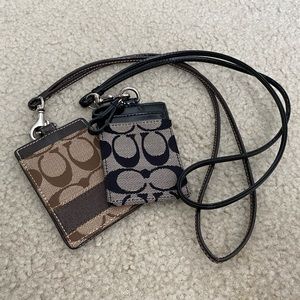 Coach Accessories - Coach ID badge holder, tan and black Coach Accessories - Coach ID badge holder, tan and black